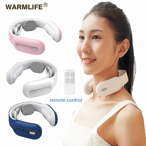 Smart Electric Neck and Shoulder Massager Low Frequency Magnetic Therapy Pulse Pain Relief Tool Health Care Relaxation