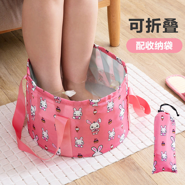 Foldable portable water foot bag