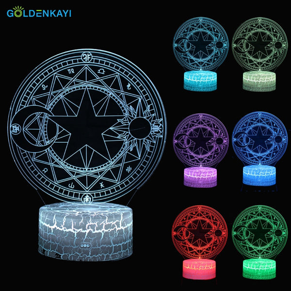 Night Lights Magic Circle 3D Stand