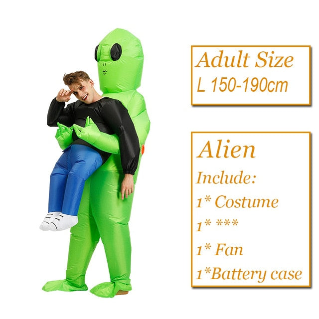 Halloween Costume Green Alien