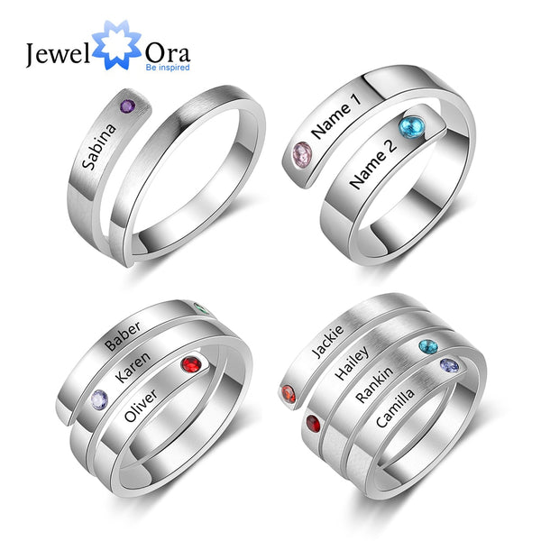 Personalised Couples Name Ring