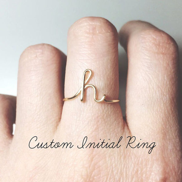 Customized Letter Ring