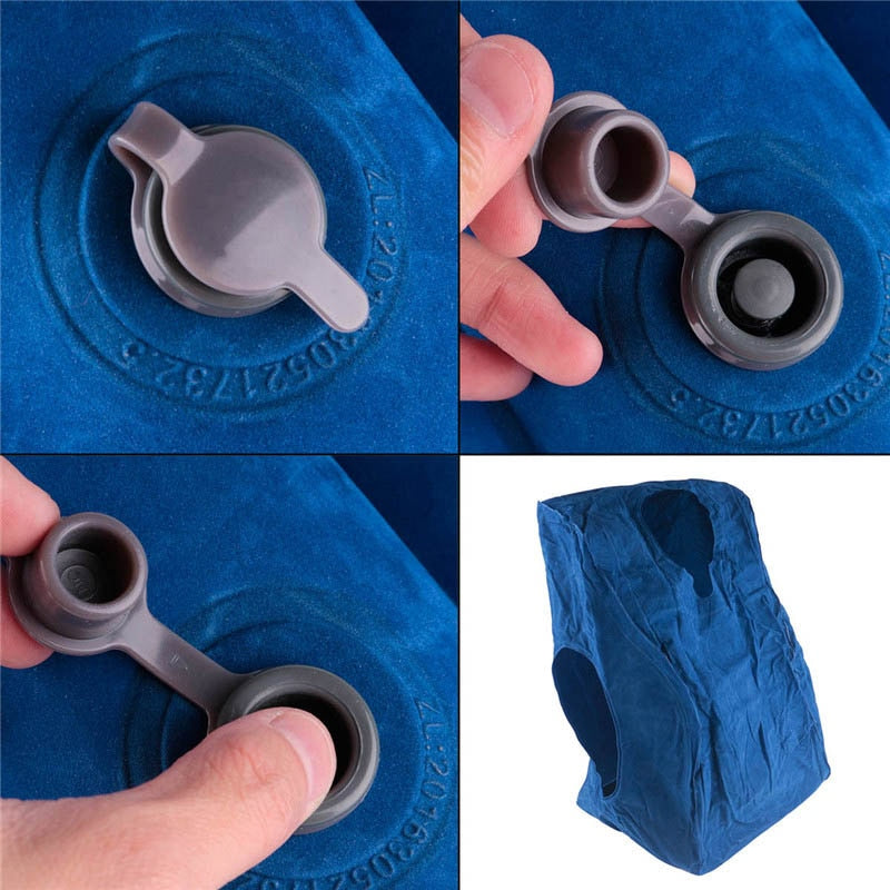 Travel pillow Inflatable pillows  air soft cushion trip portable innovative products body back support Foldable blow neck pillow