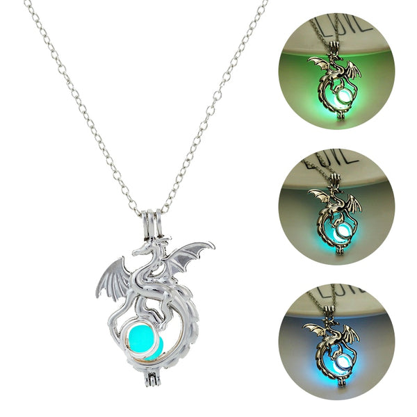 Dragon Glowing Stone Necklace