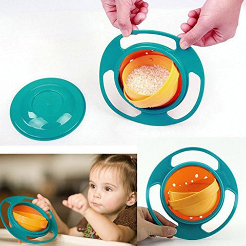 360 Rotate Spill-Proof Bowl